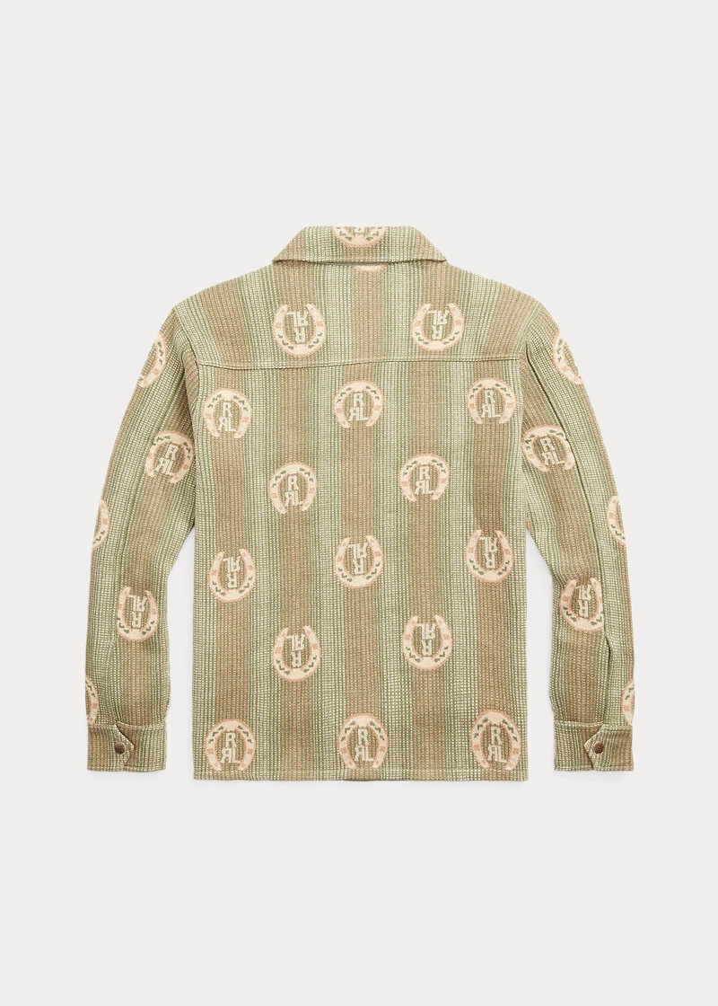 RRL by Ralph Lauren Horseshoe-Logo Cotton Overshirt Sweater outlook