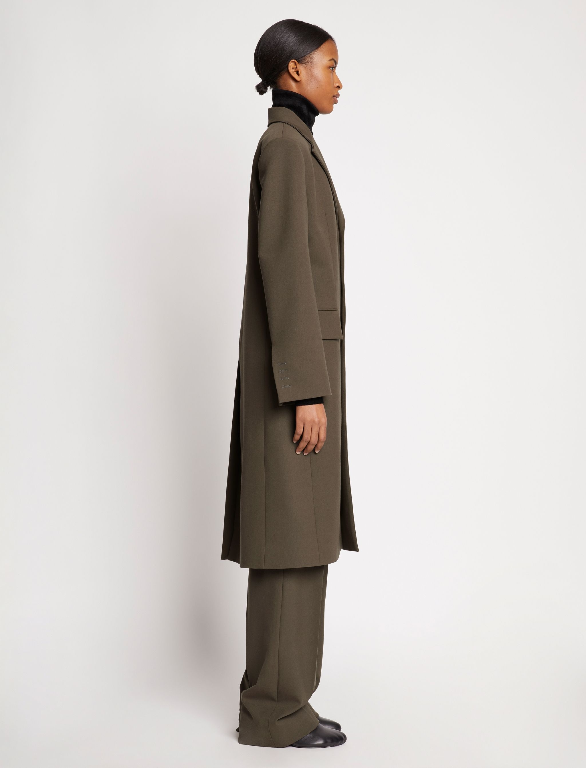 Lightweight Wool Coat - 3