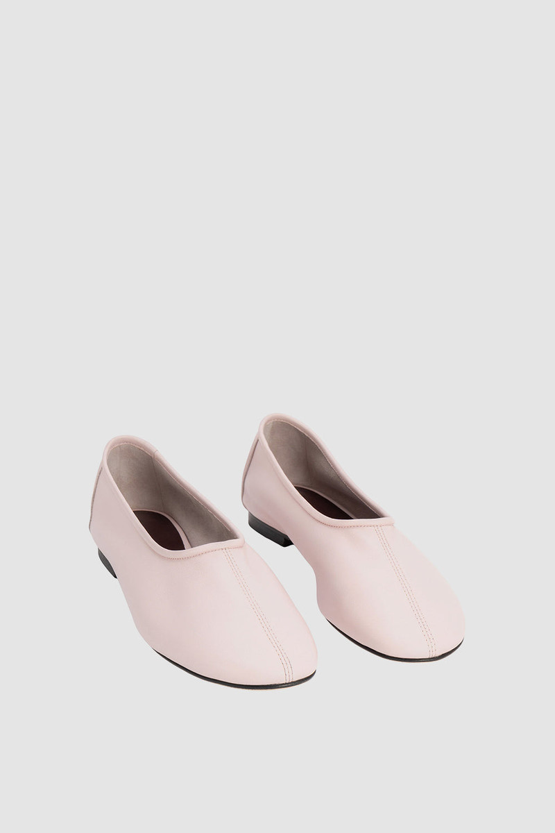 BY FAR Prudence Baby Pink Nappa Leather Ballet Flat outlook