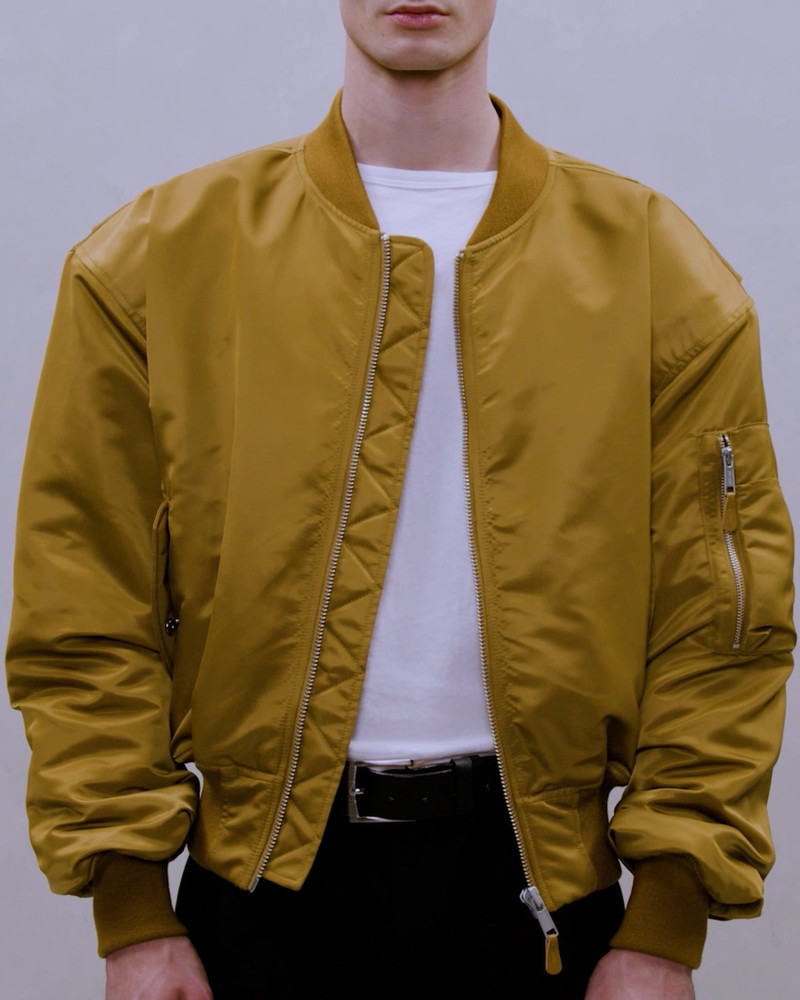 CROPPED BROAD BOMBER SPICED YELLOW 5