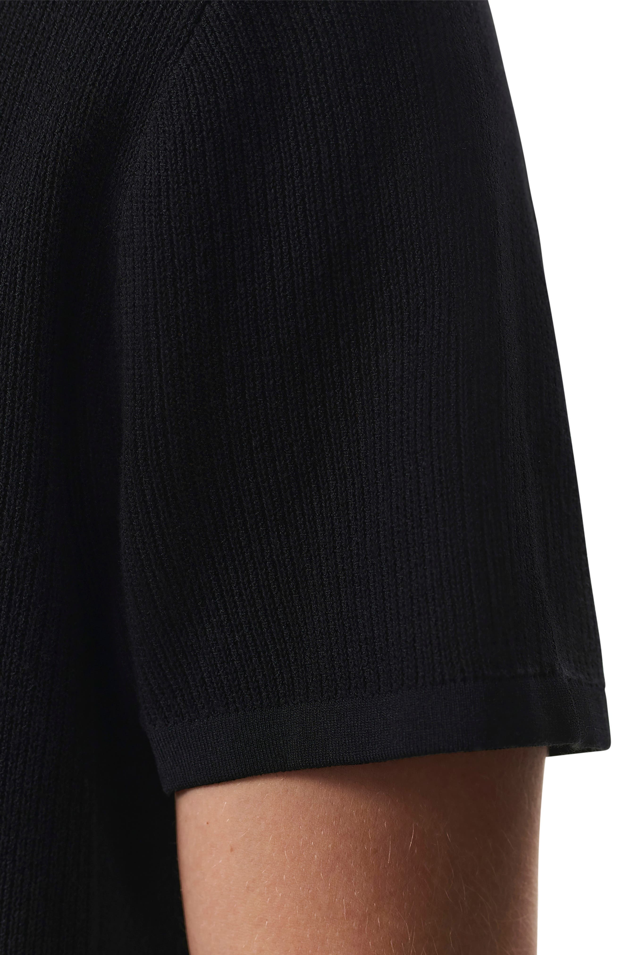 rag & bone Harvey Ringer Cotton Blend Mesh T-Shirt in Black at Nordstrom - 6