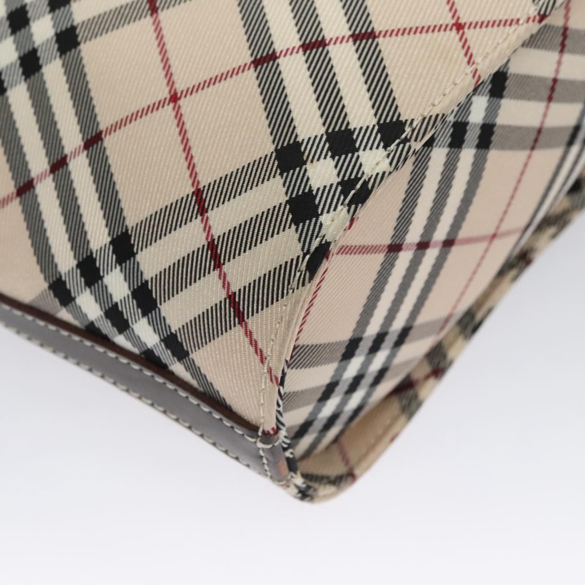 Burberry Nova Check Blue Label Shoulder Bag Canvas Beige - 16