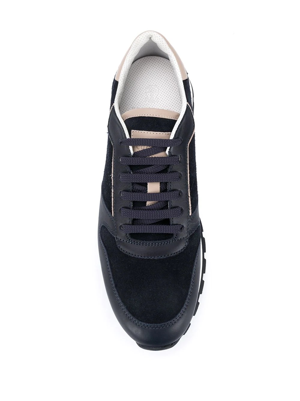 low-top suede sneakers - 4