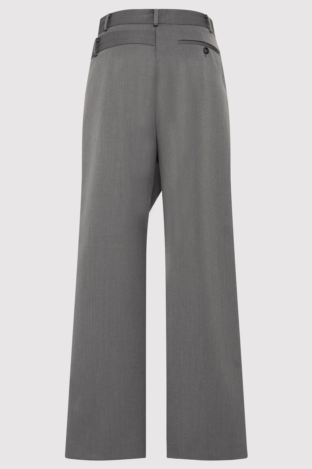 Deconstructed Waist Pants - Pewter Grey - 6