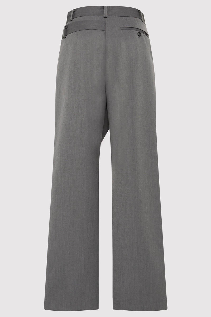 ST. AGNI Deconstructed Waist Pants - Pewter Grey outlook