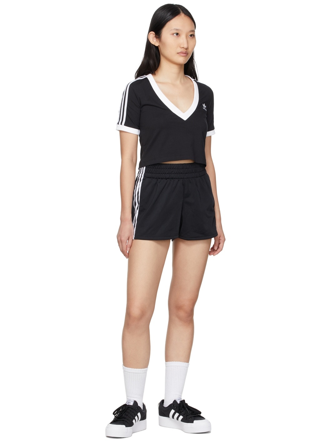 Black Adicolor Classics 3-Stripes Shorts - 4