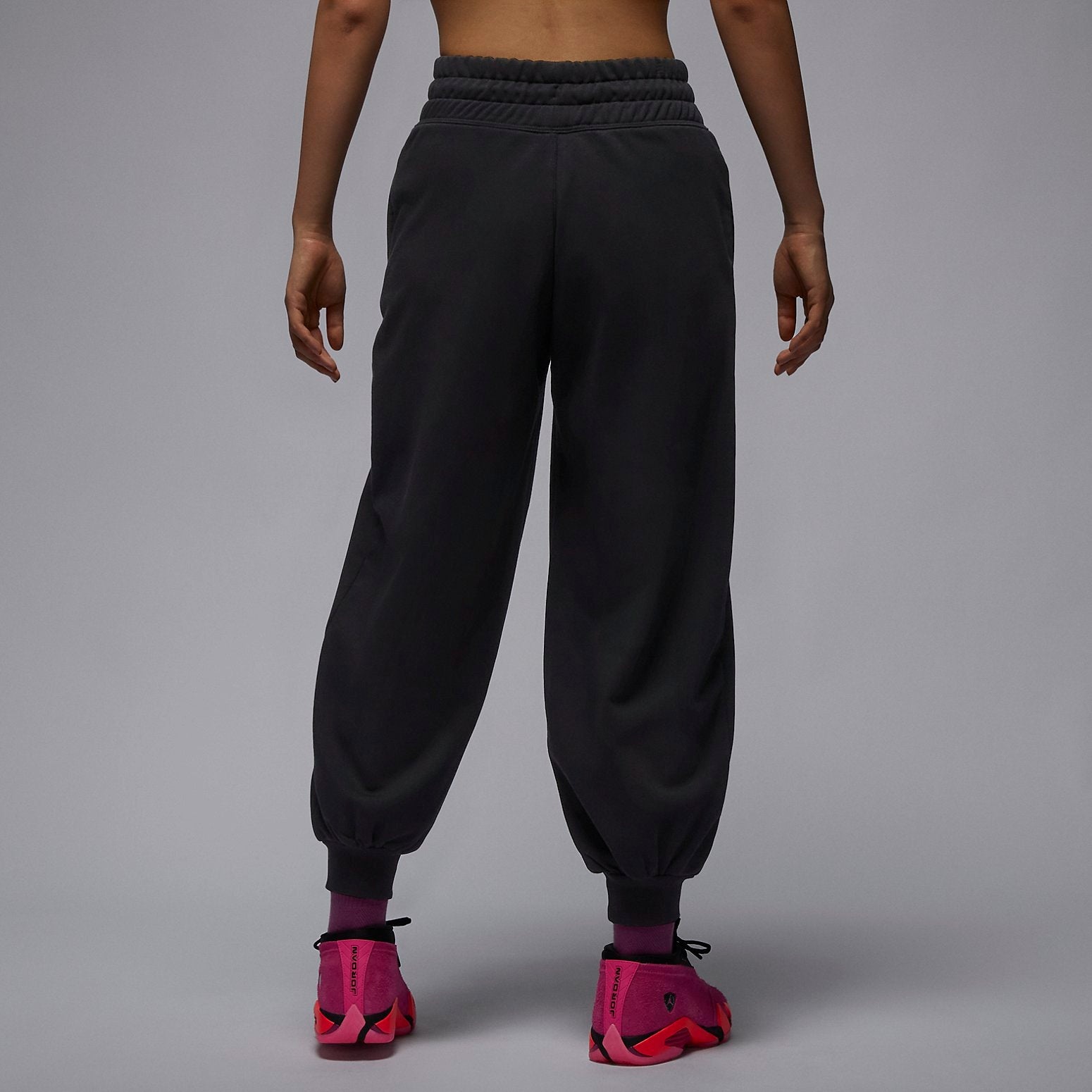 (WMNS) Air Jordan Sport Sweatpants Asia Sizing 'Black' FD7377-010 - 3
