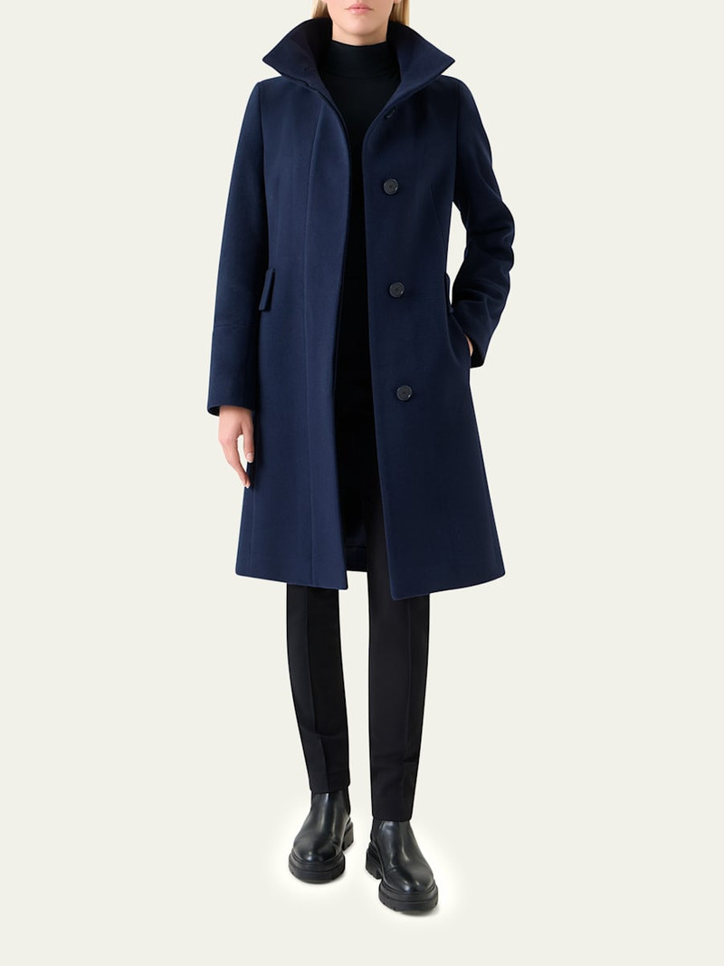 AKRIS Duffle Knee-Length Wool Coat outlook