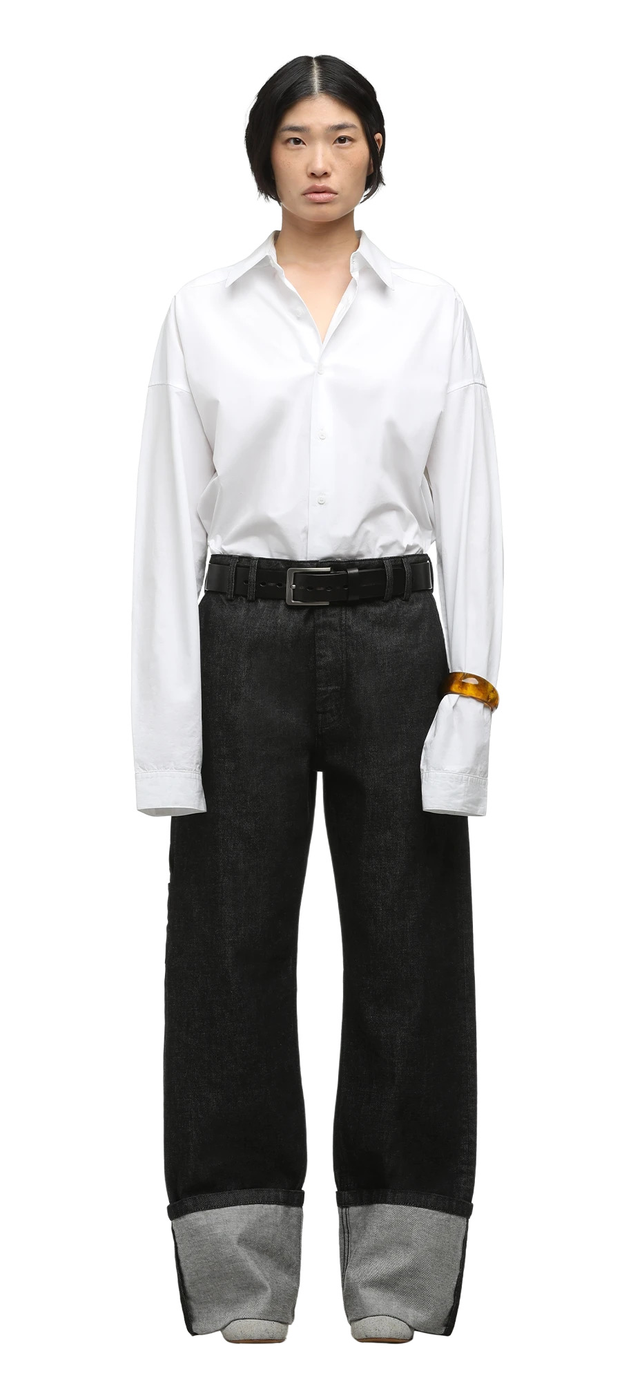 CUFF JEAN RAW BLACK - 3