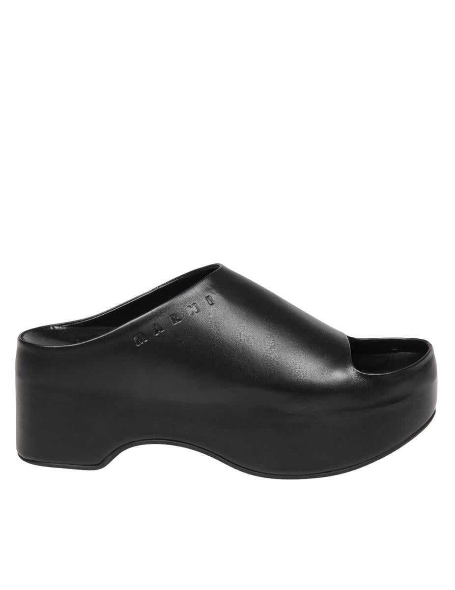 Marni Smooth Calfskin Slippers - 1