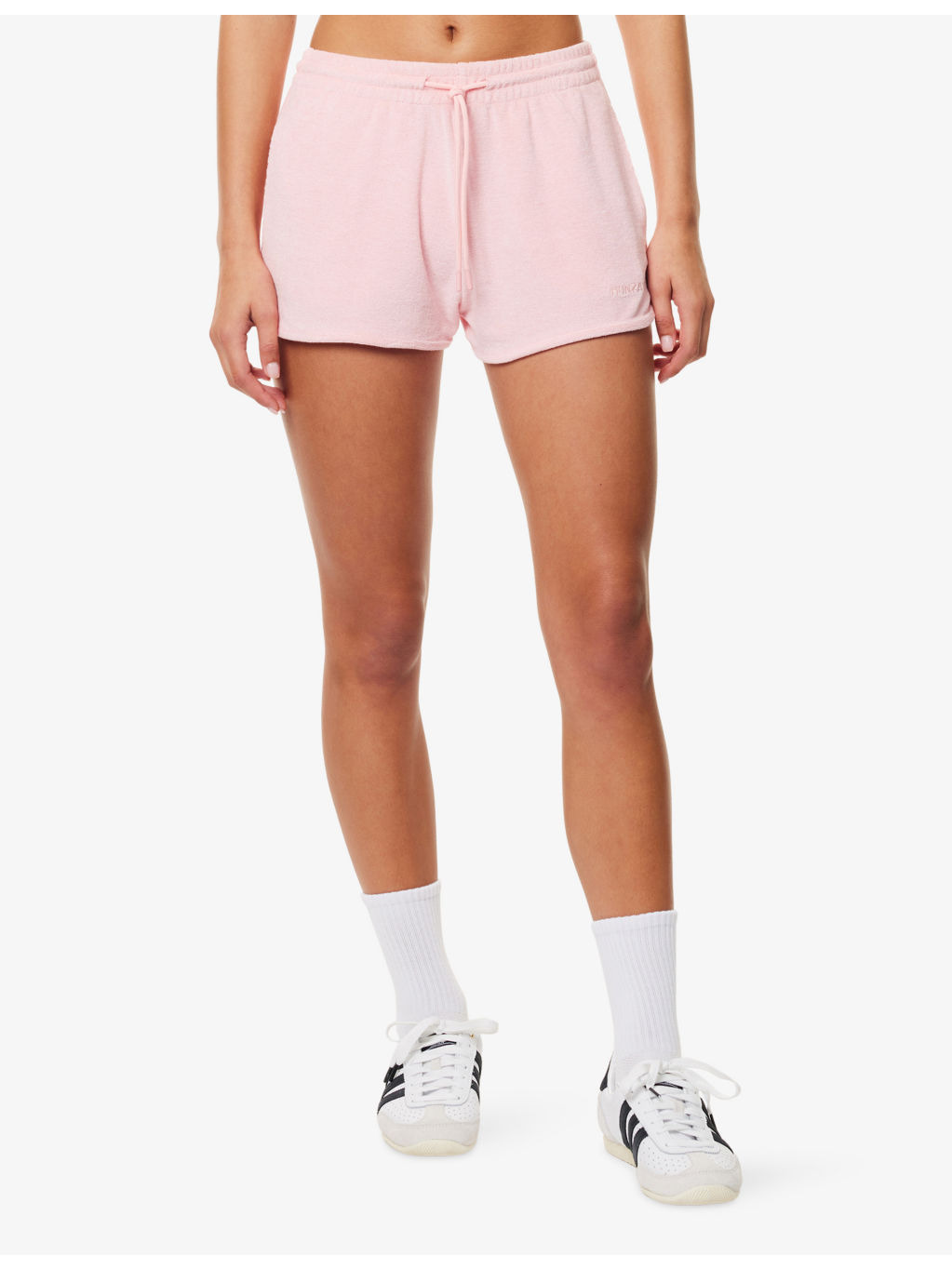 Towelling Mid-Rise Cotton-Jersey Shorts - 3