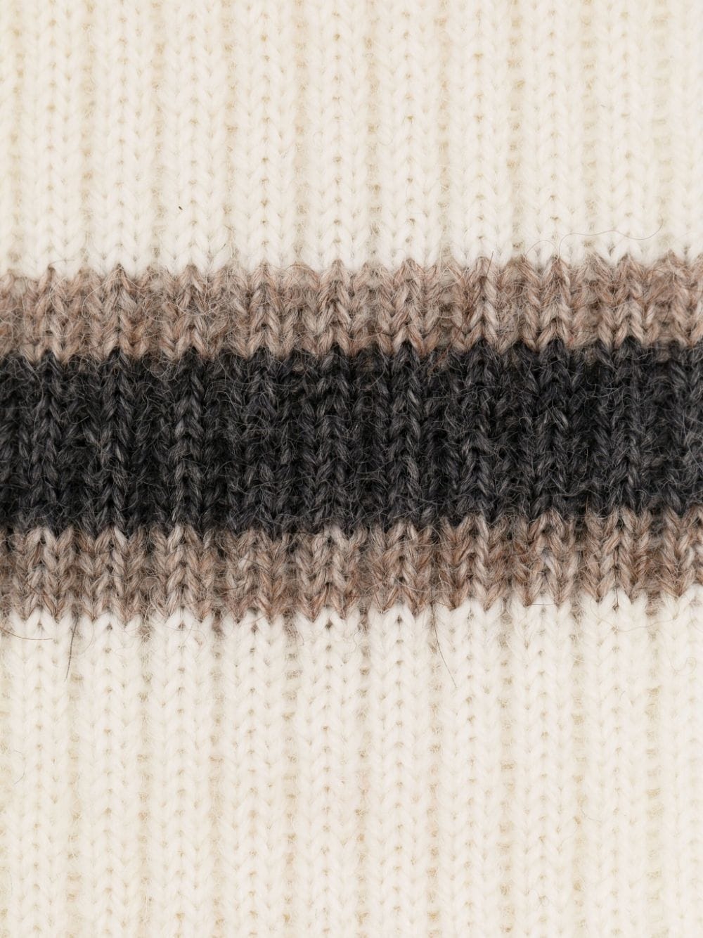 stripe-pattern knitted tie - 2