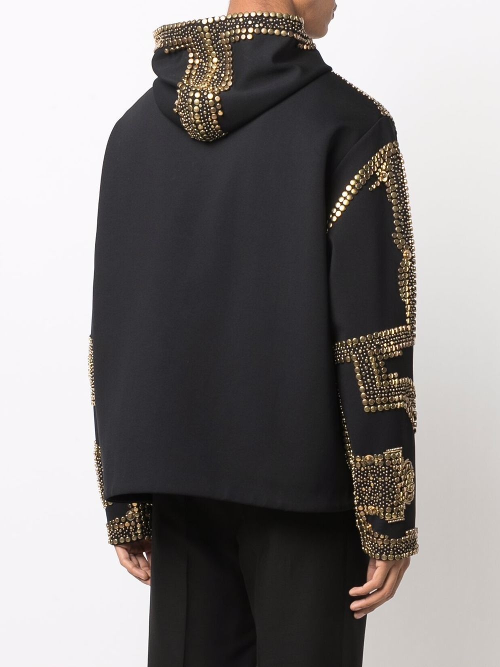 studded oversized hoodie - 4