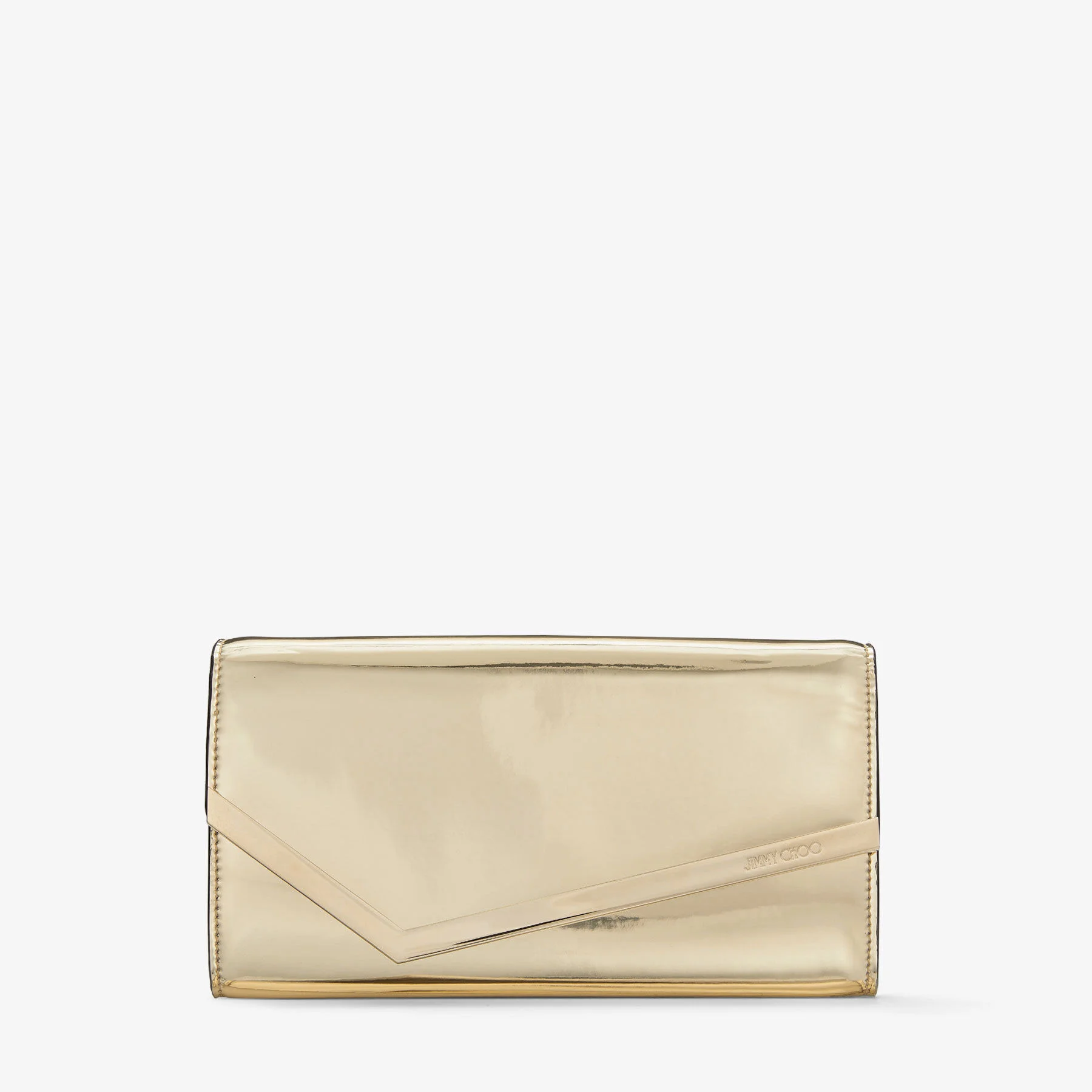 Emmie
Gold Mirror Fabric Clutch Bag - 1