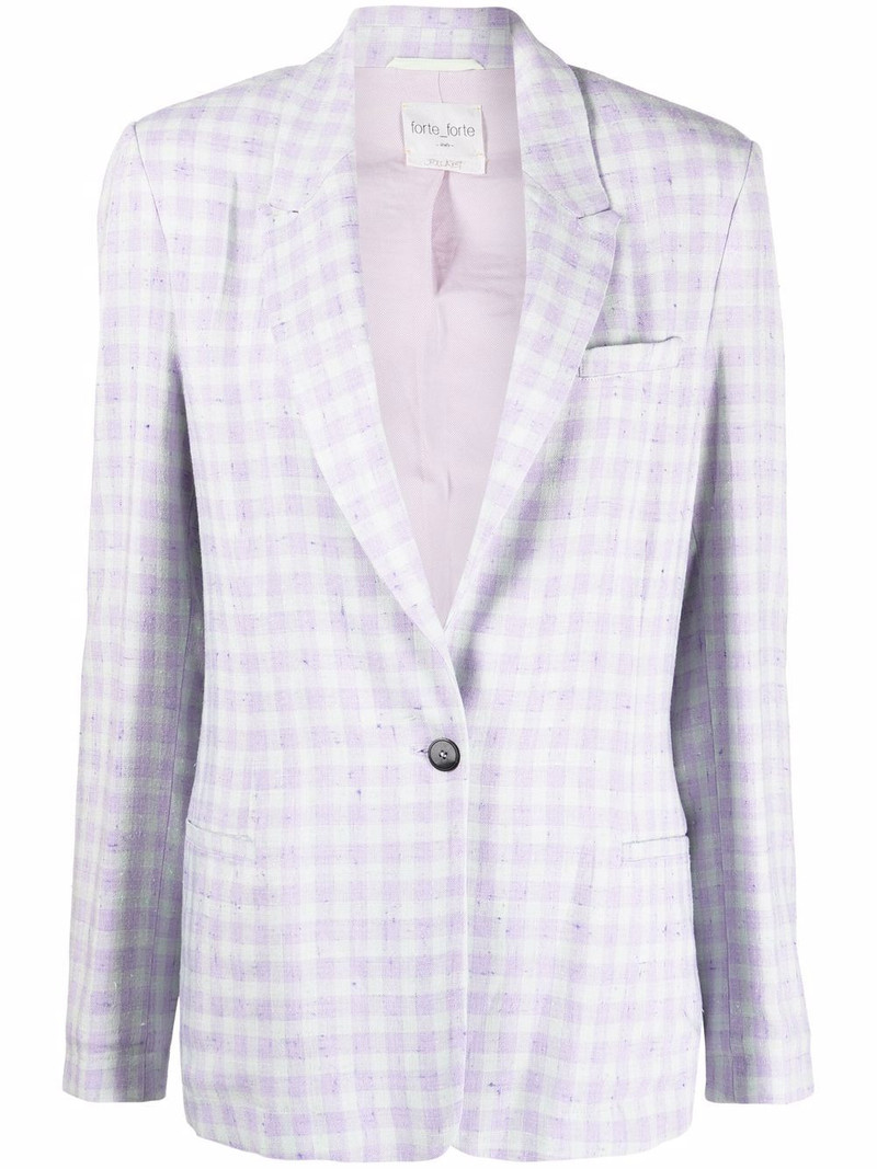 check-print blazer 1
