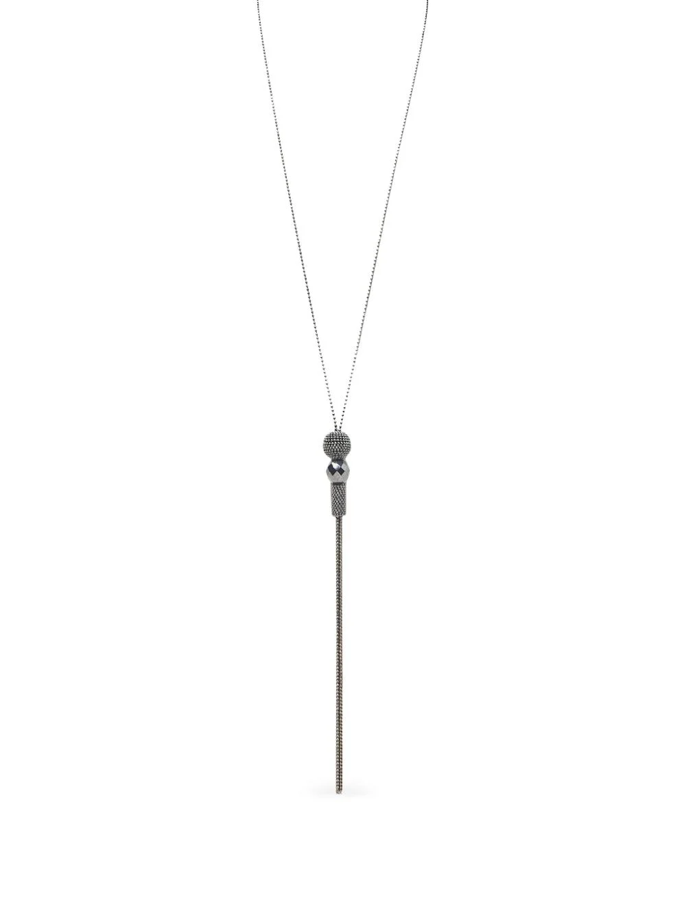 hematite tassel necklace - 1