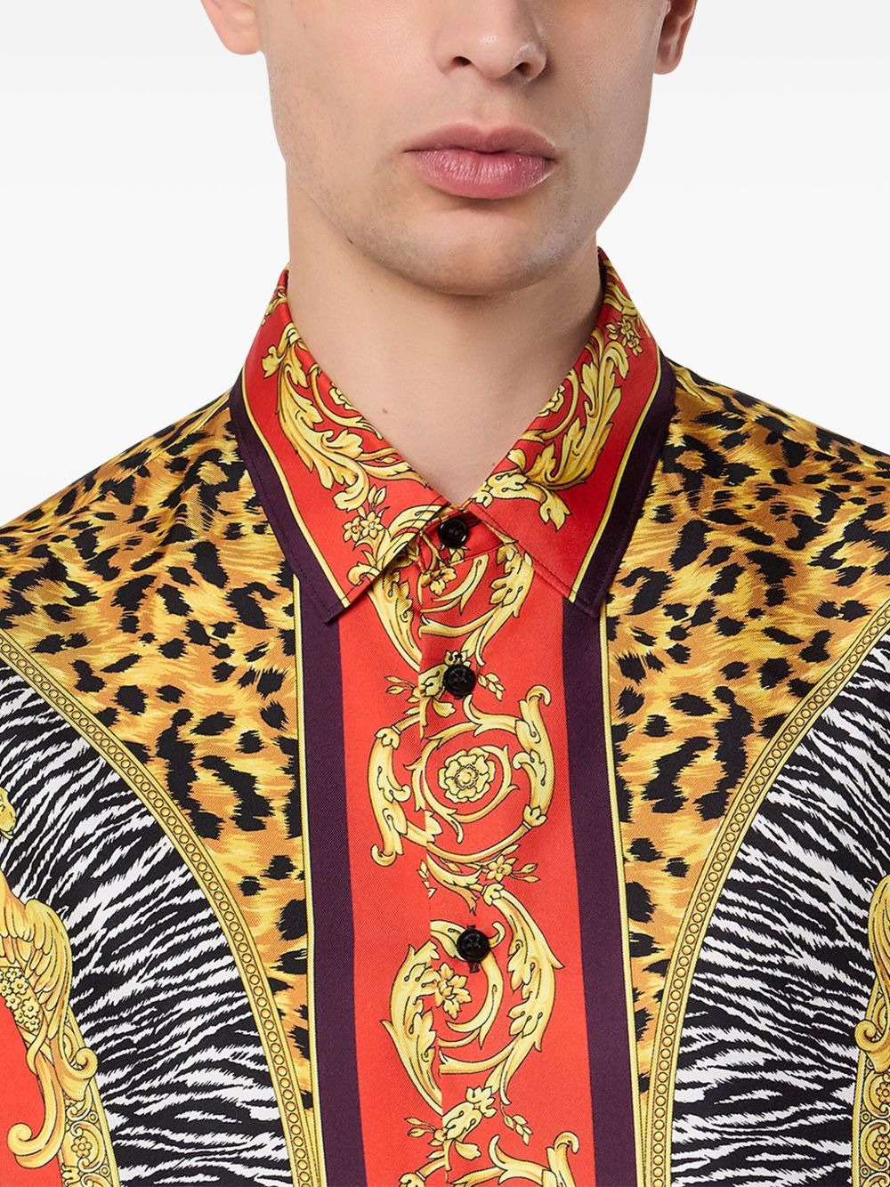 Wild Cats printed silk shirt - 4