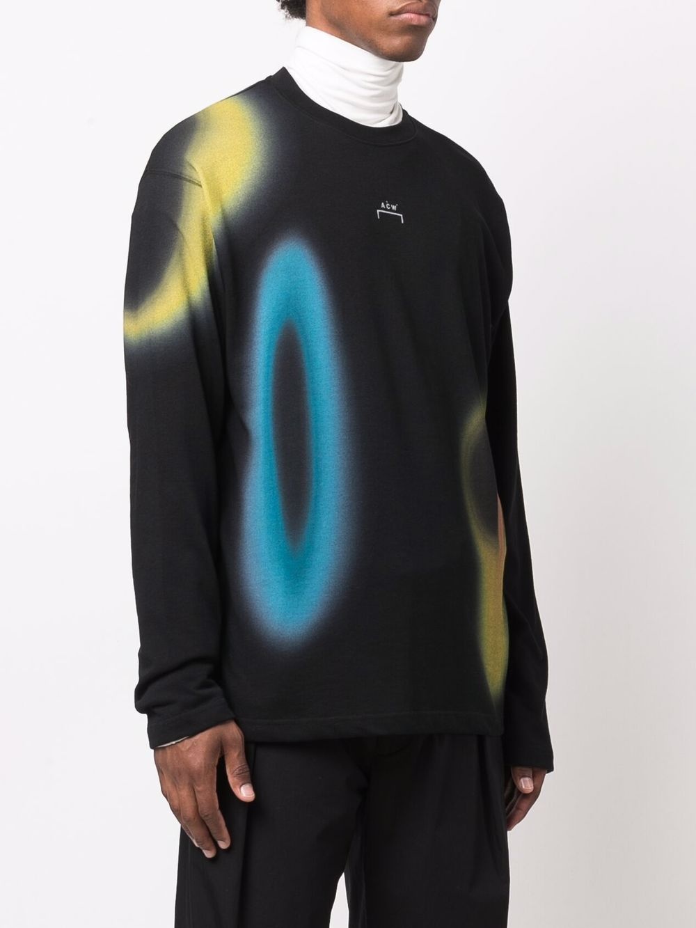 strobe print sweatshirt - 3