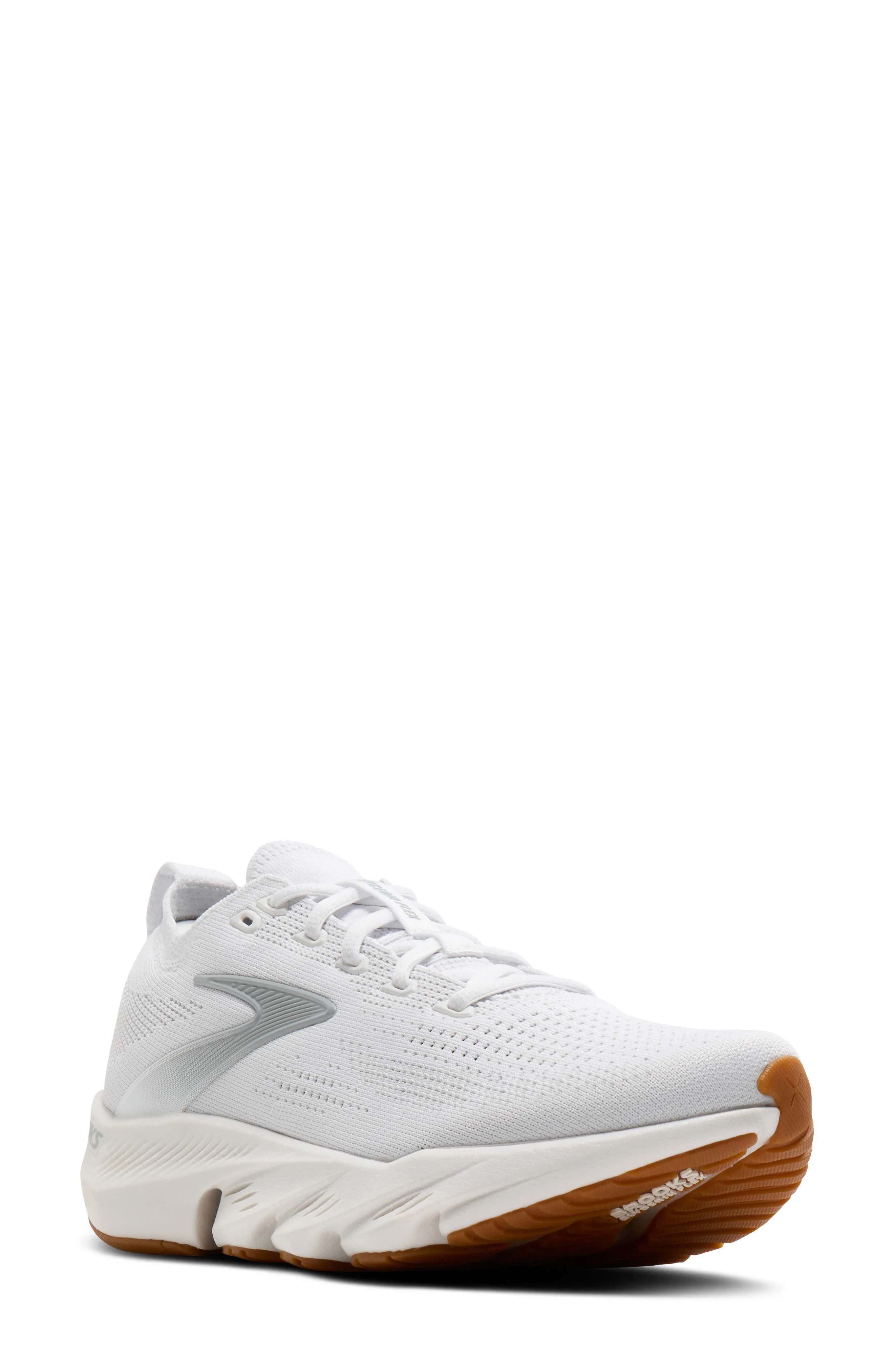 Brooks Glycerin Flex Running Sneaker in White/Black/Gum at Nordstrom - 1
