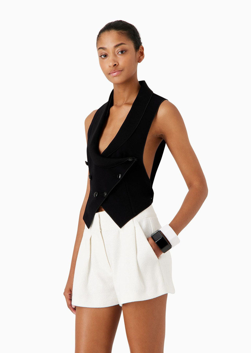 Darted tweed shorts 2