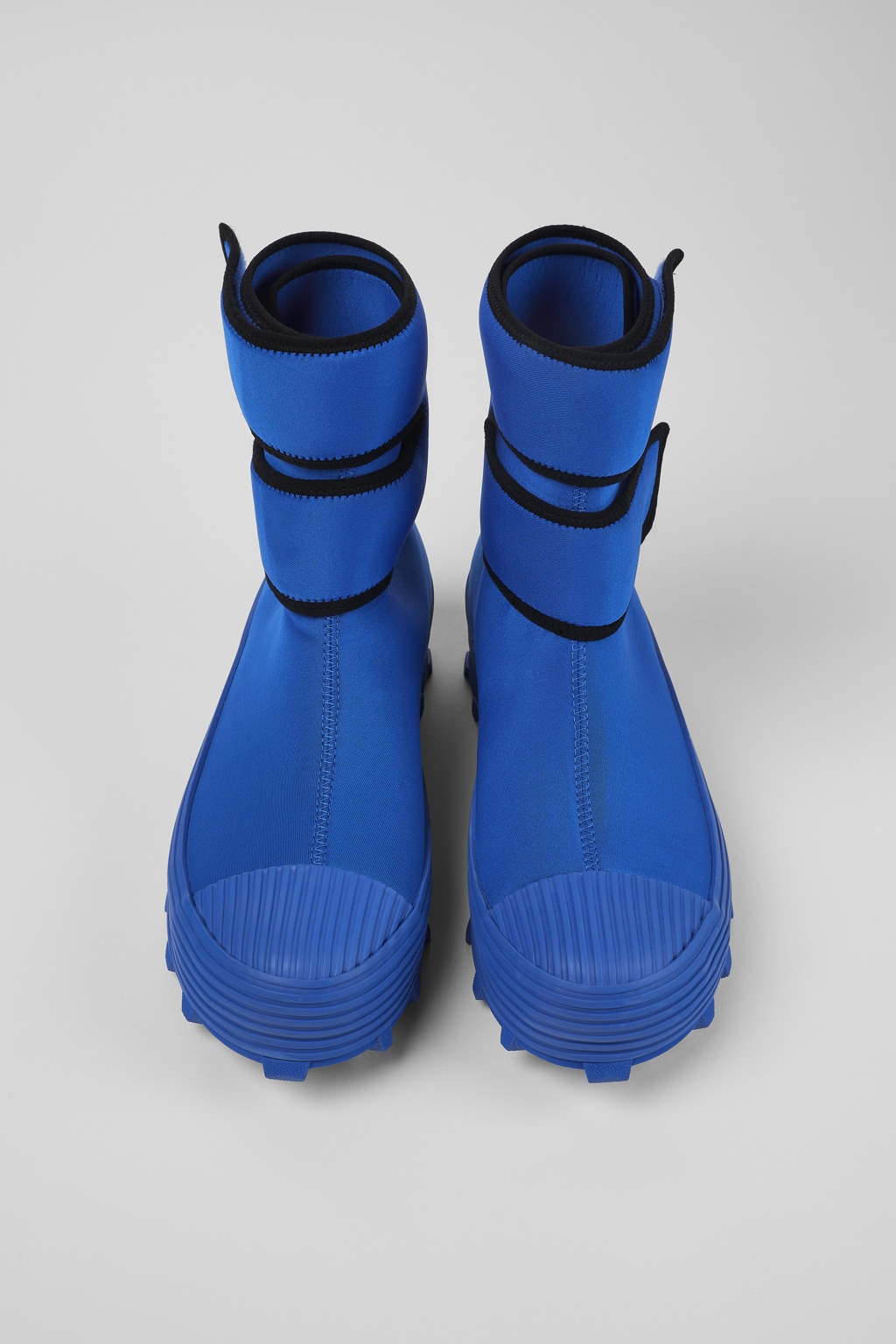 Blue Textile Medium Boot - 4