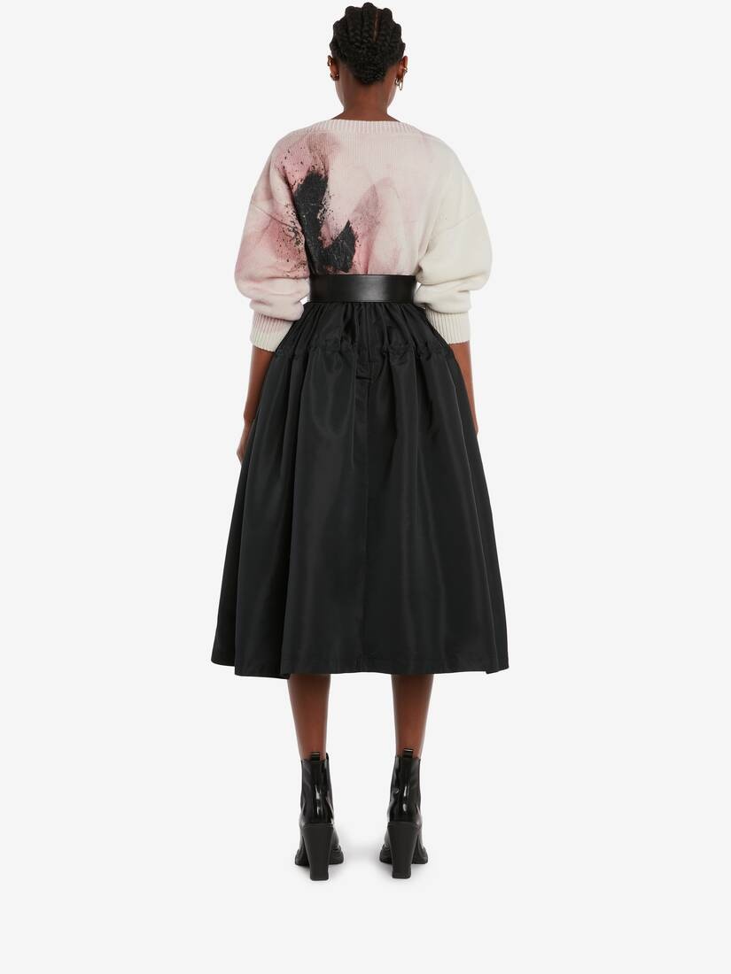 Anemone Print Jumper in Pink/ivory/black - 4