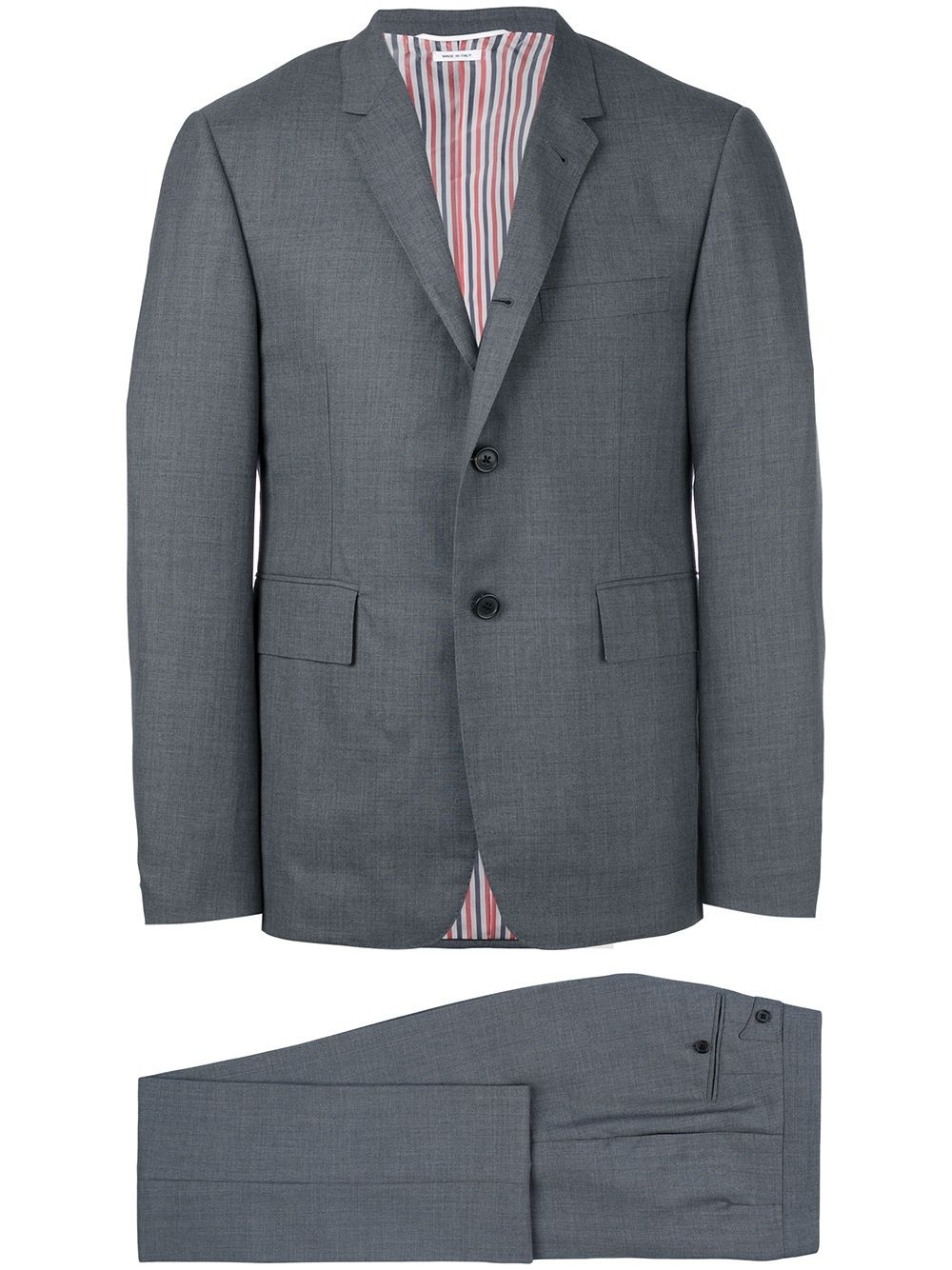 Classic Plain Weave Suit in Super 120s Wool - 1