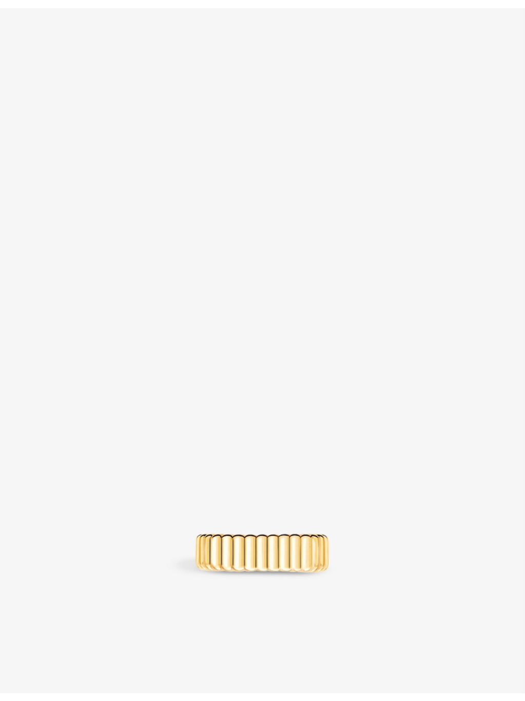 Quatre Grosgrain 18ct yellow-gold single clip-on earring - 2