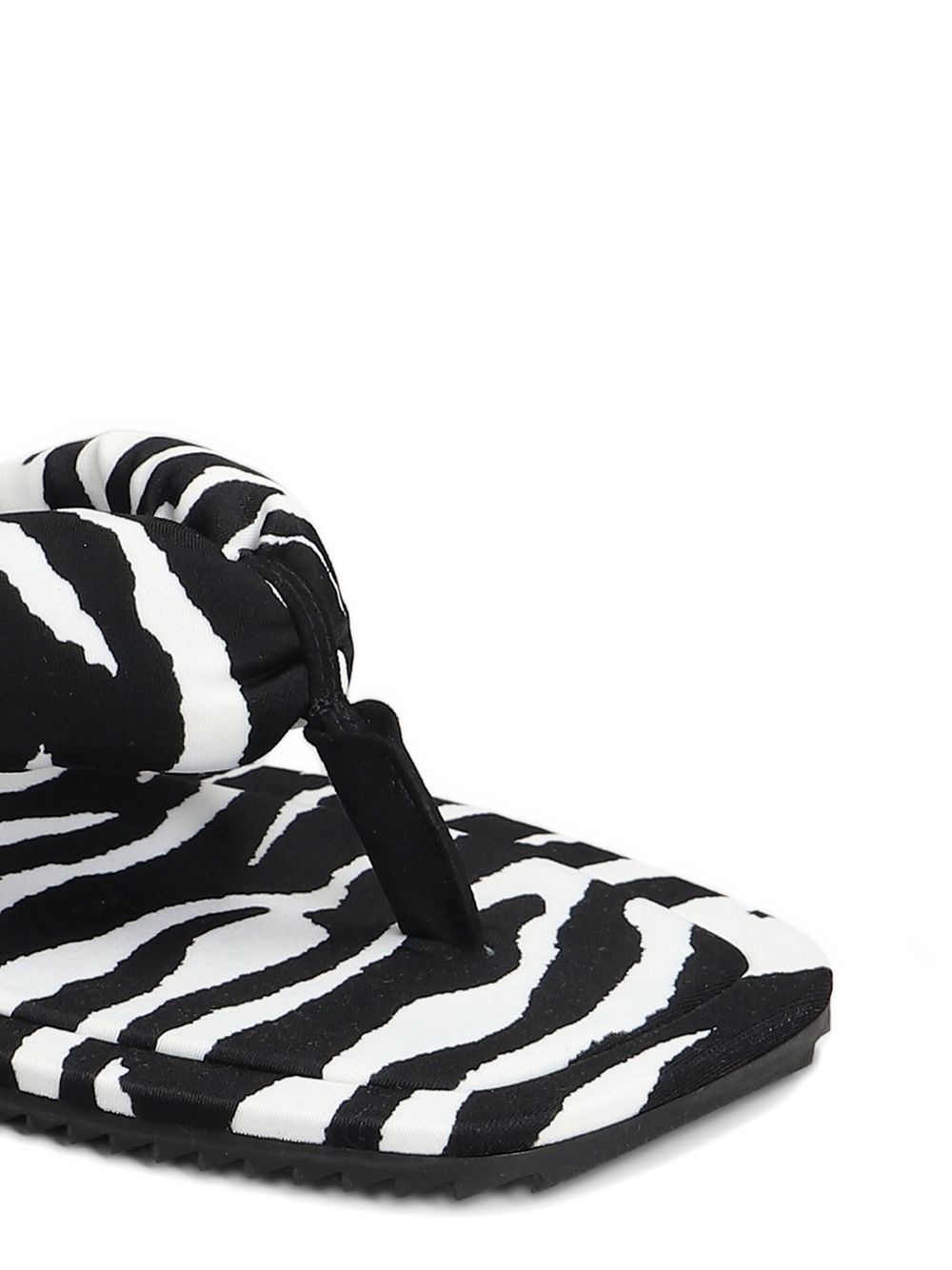 zebra-print flip-flops - 5