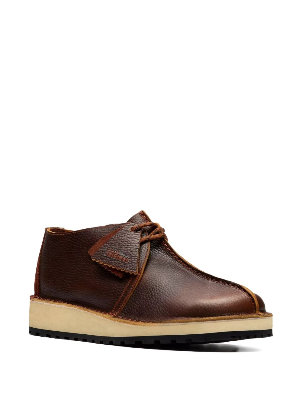 leather lace-up boots - 4