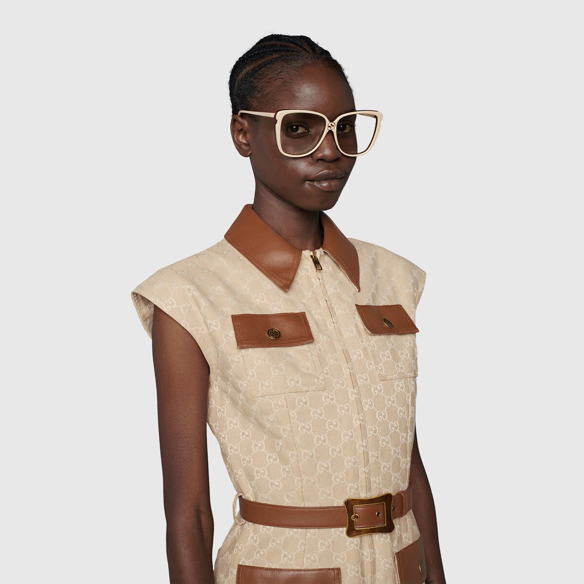 Gucci 100 GG canvas jumpsuit - 8