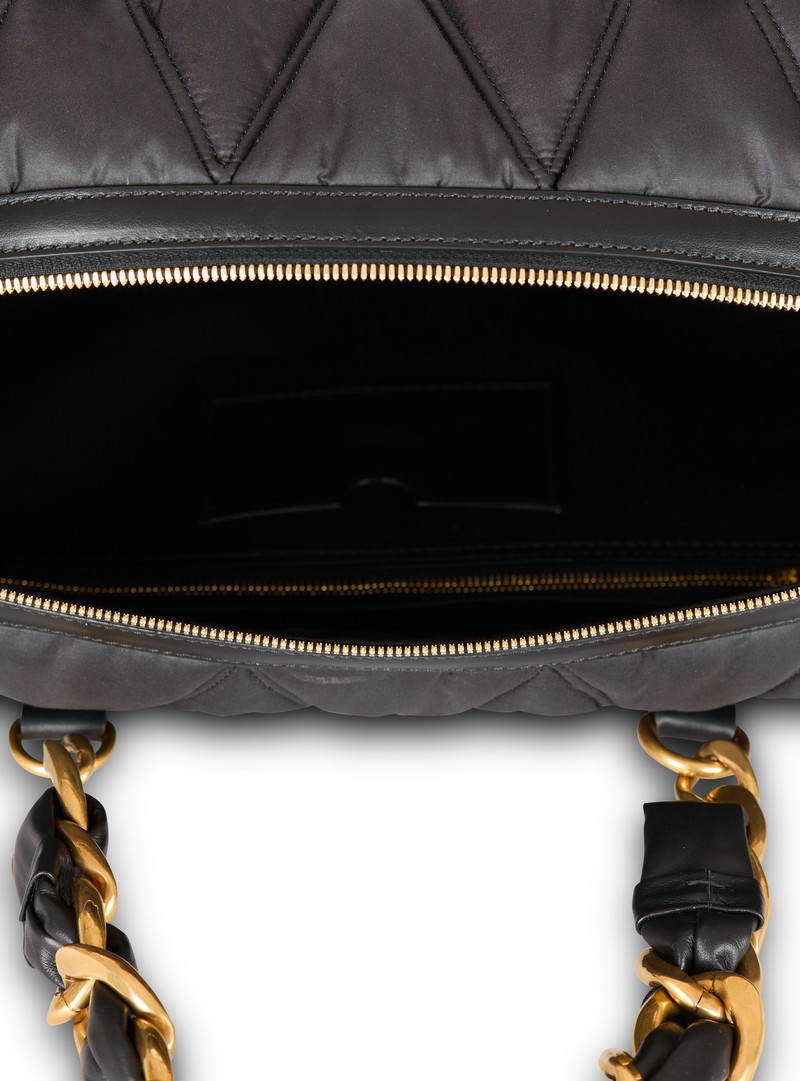 Quilted nylon travel bag with diamond motif 6