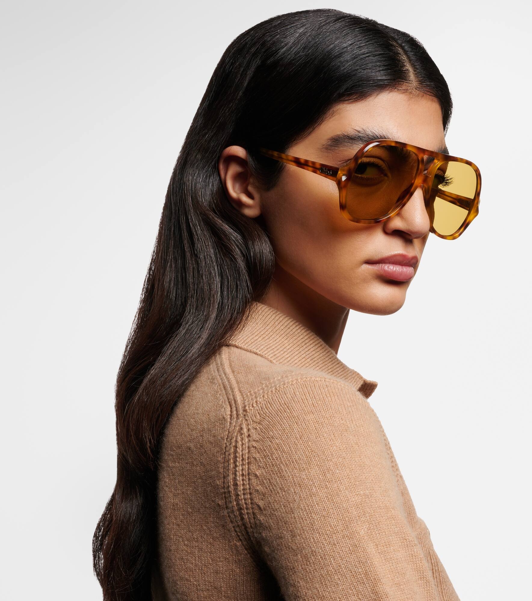 Logo flat-top sunglasses - 3