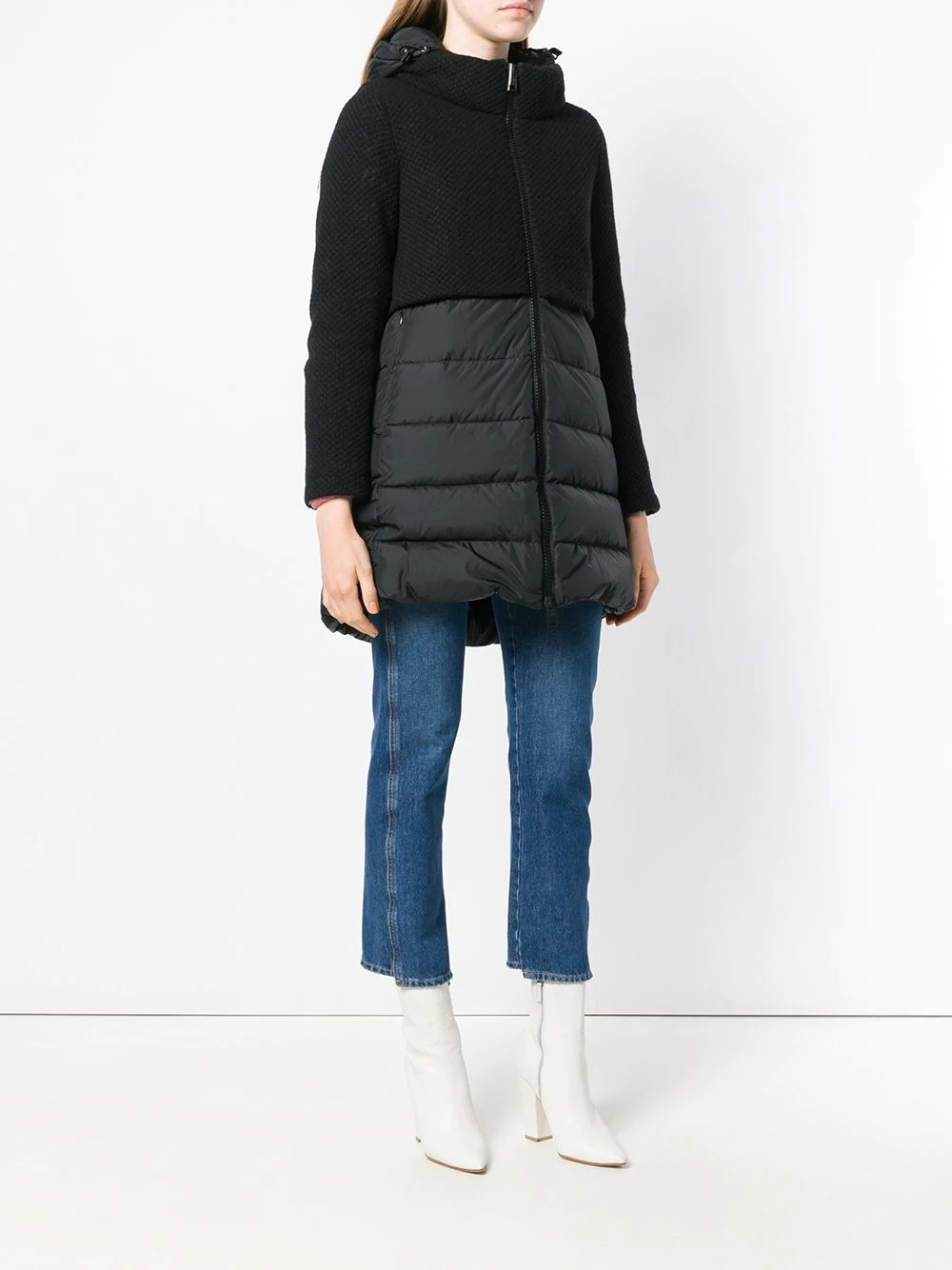 contrast panel puffer jacket - 3