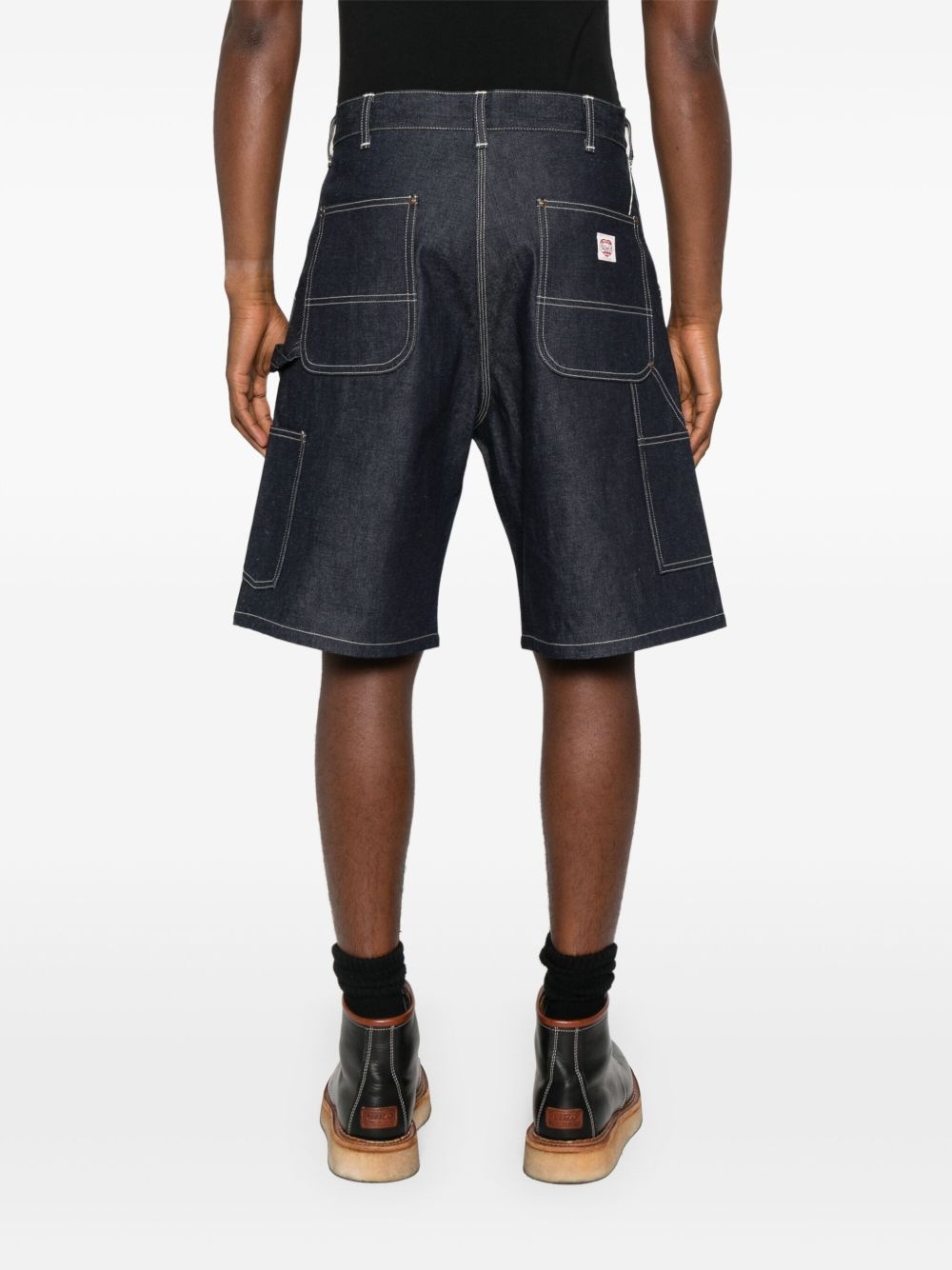 denim bermuda shorts - 4