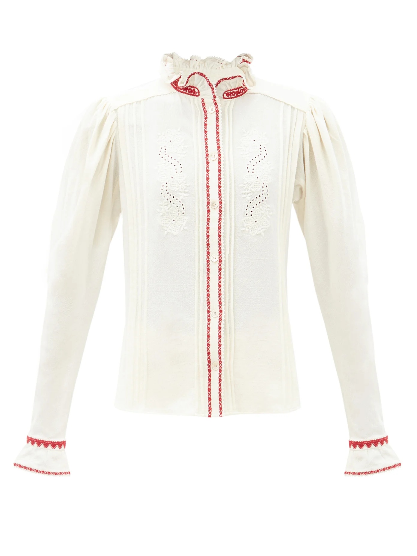 Rosie broderie-anglaise crepe blouse - 1