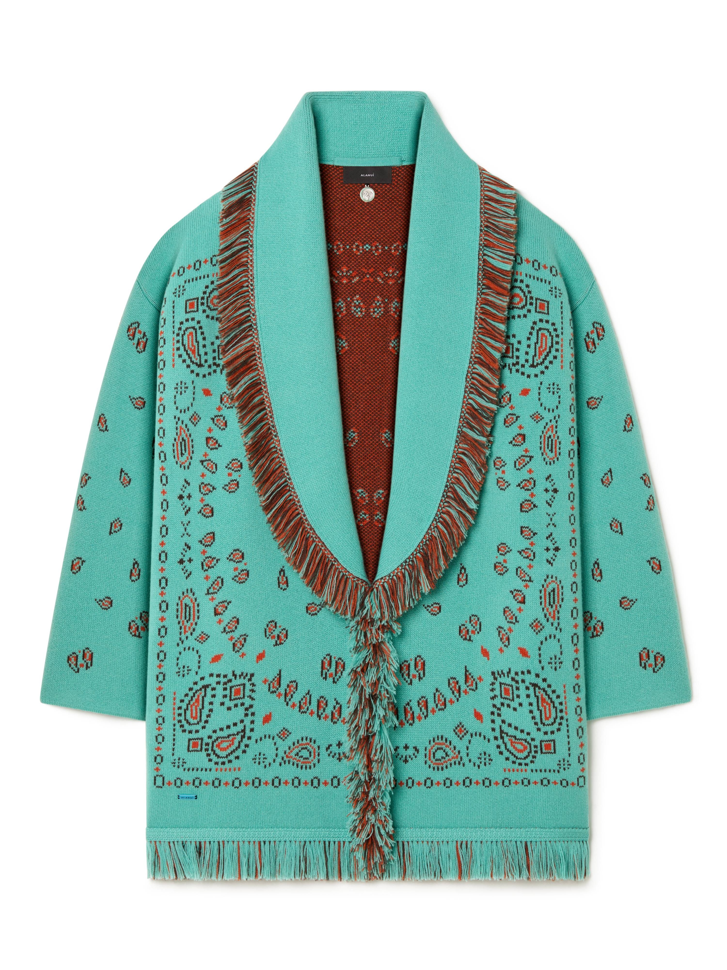 Bandana Jacquard Cardigan - 1