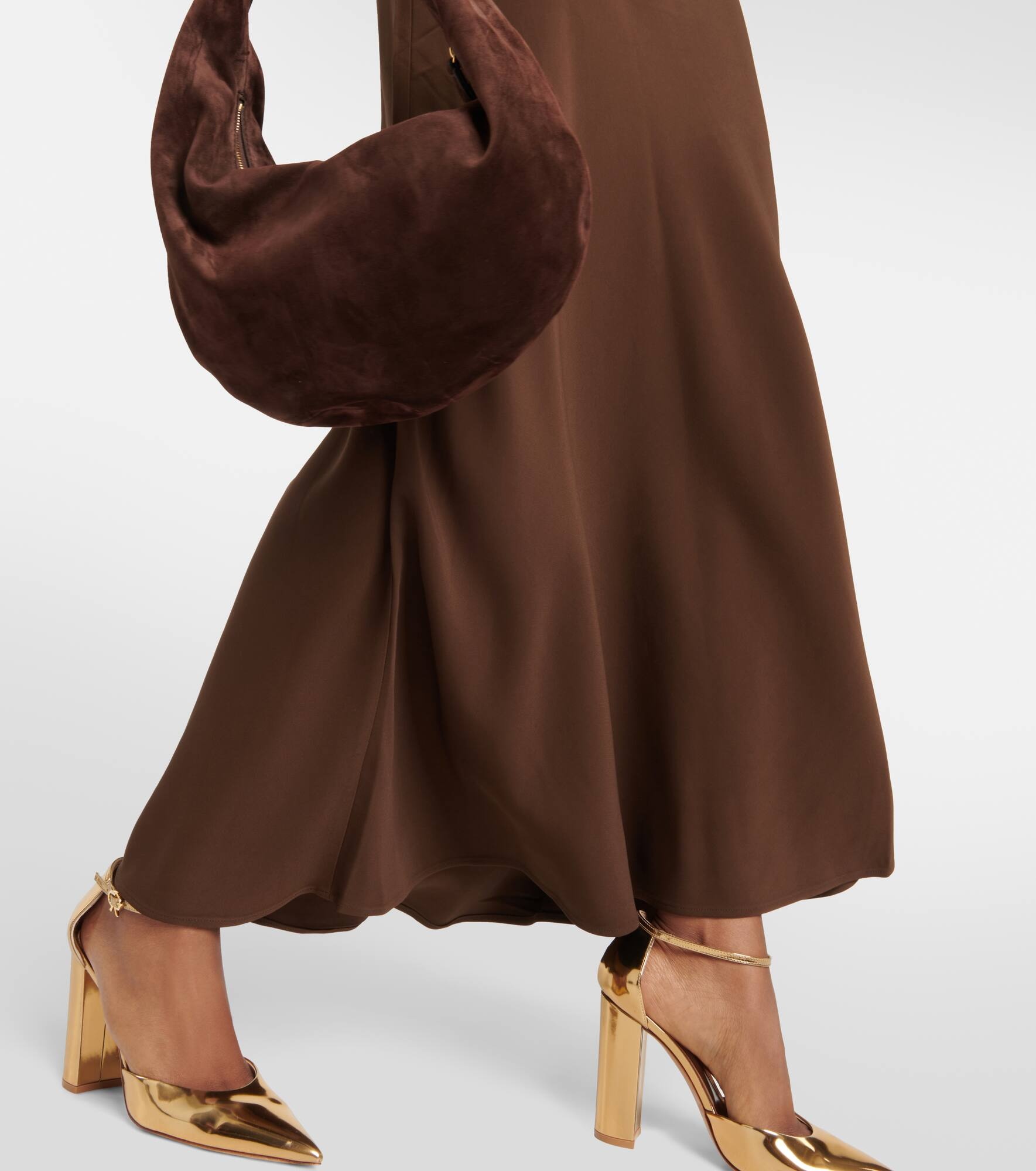 Bordeaux slip dress - 5
