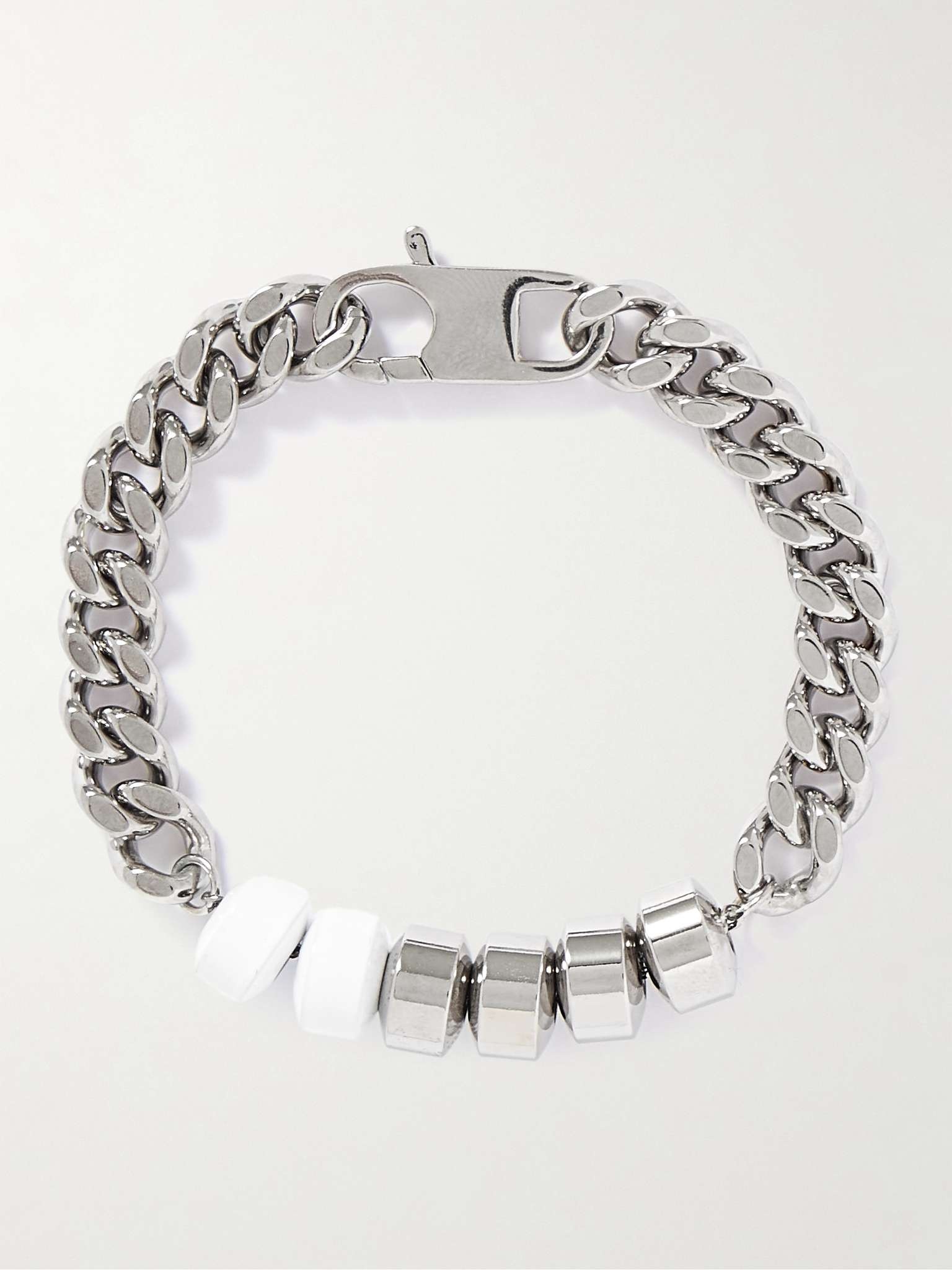 Silver-Tone and Enamel Bracelet - 1