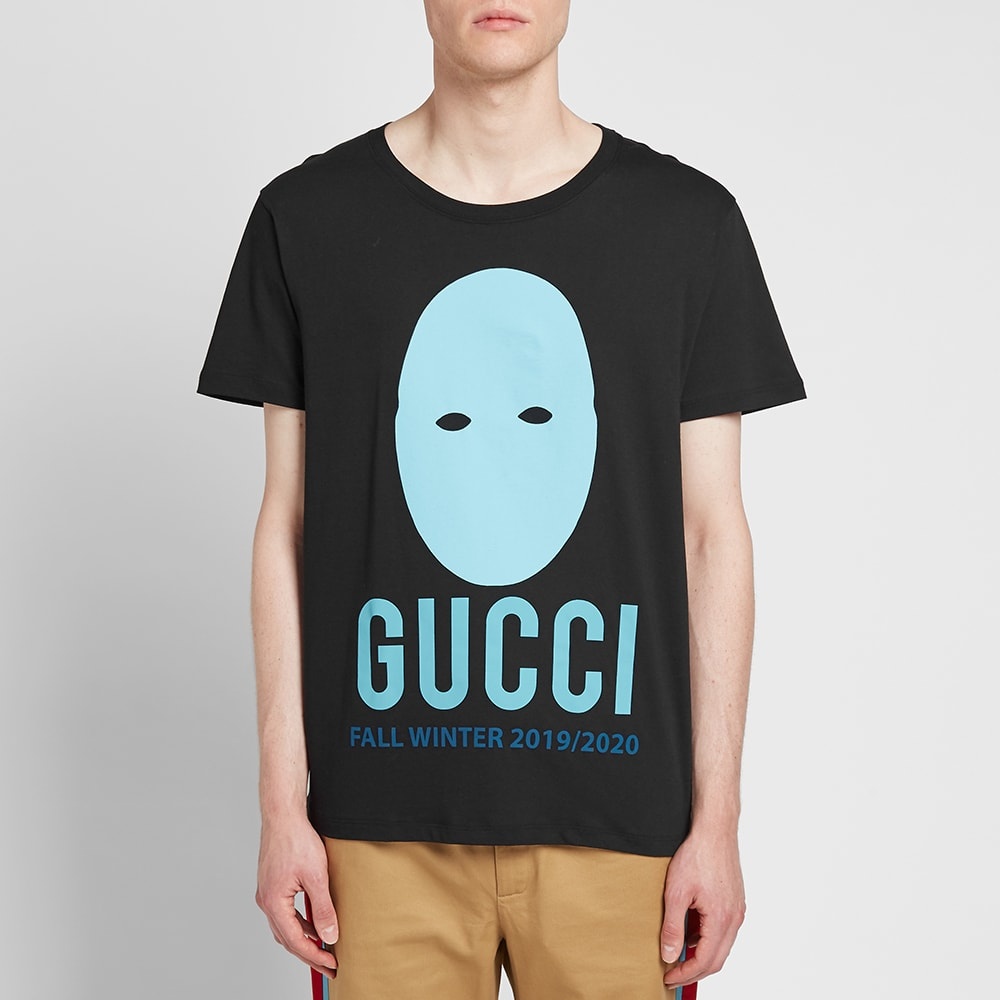 Gucci Mask Print Logo Tee - 5