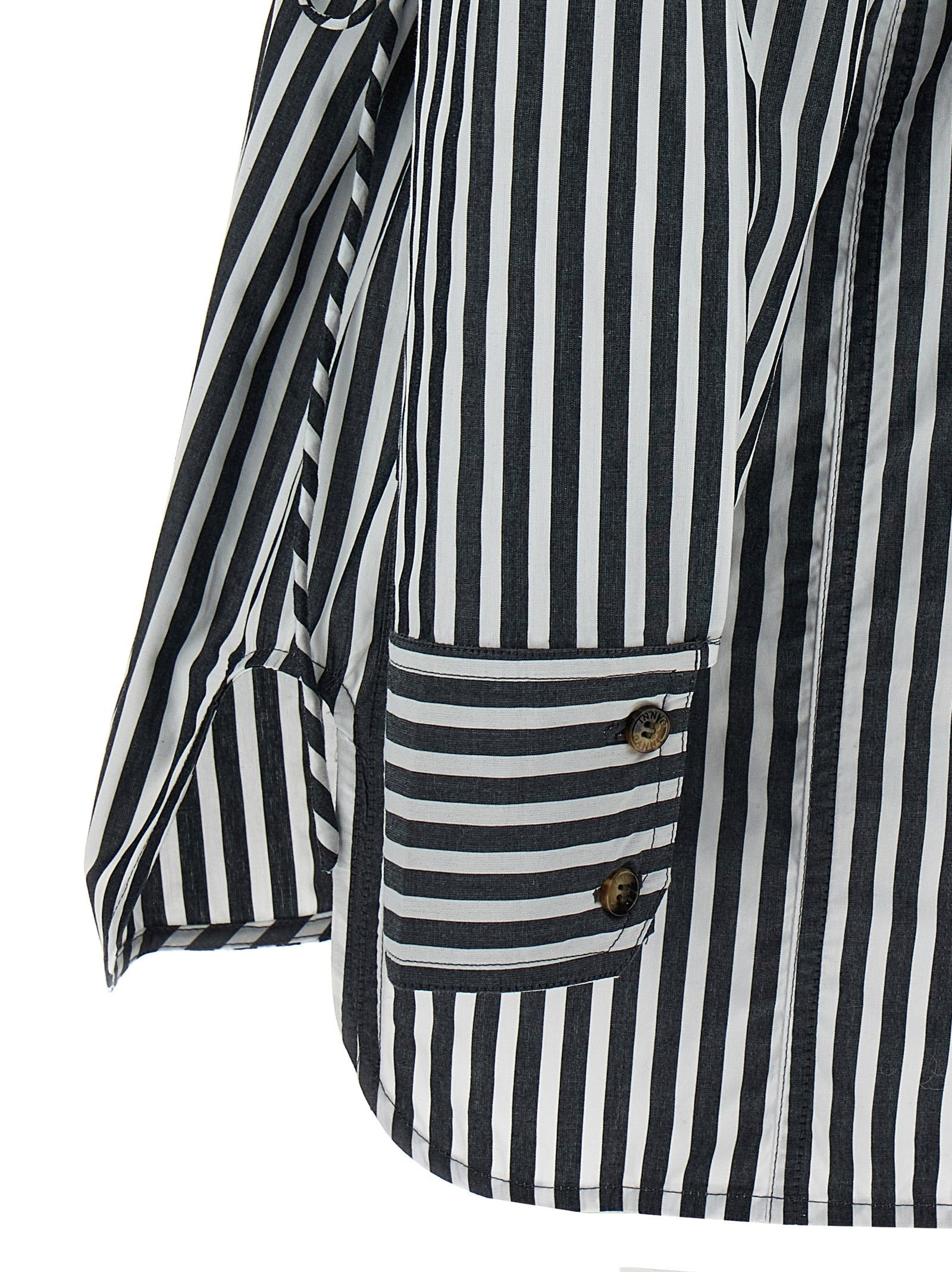 Ganni Women Lace-Up Shirt - 4