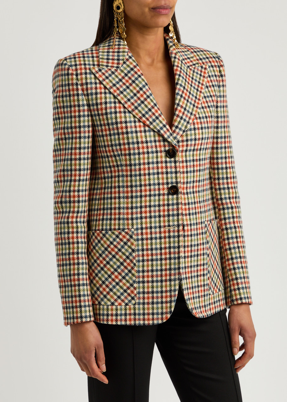 Chloe Checked Wool-blend Blazer - 2
