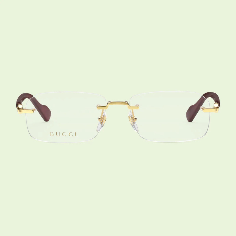 GUCCI Rectangular optical frame outlook