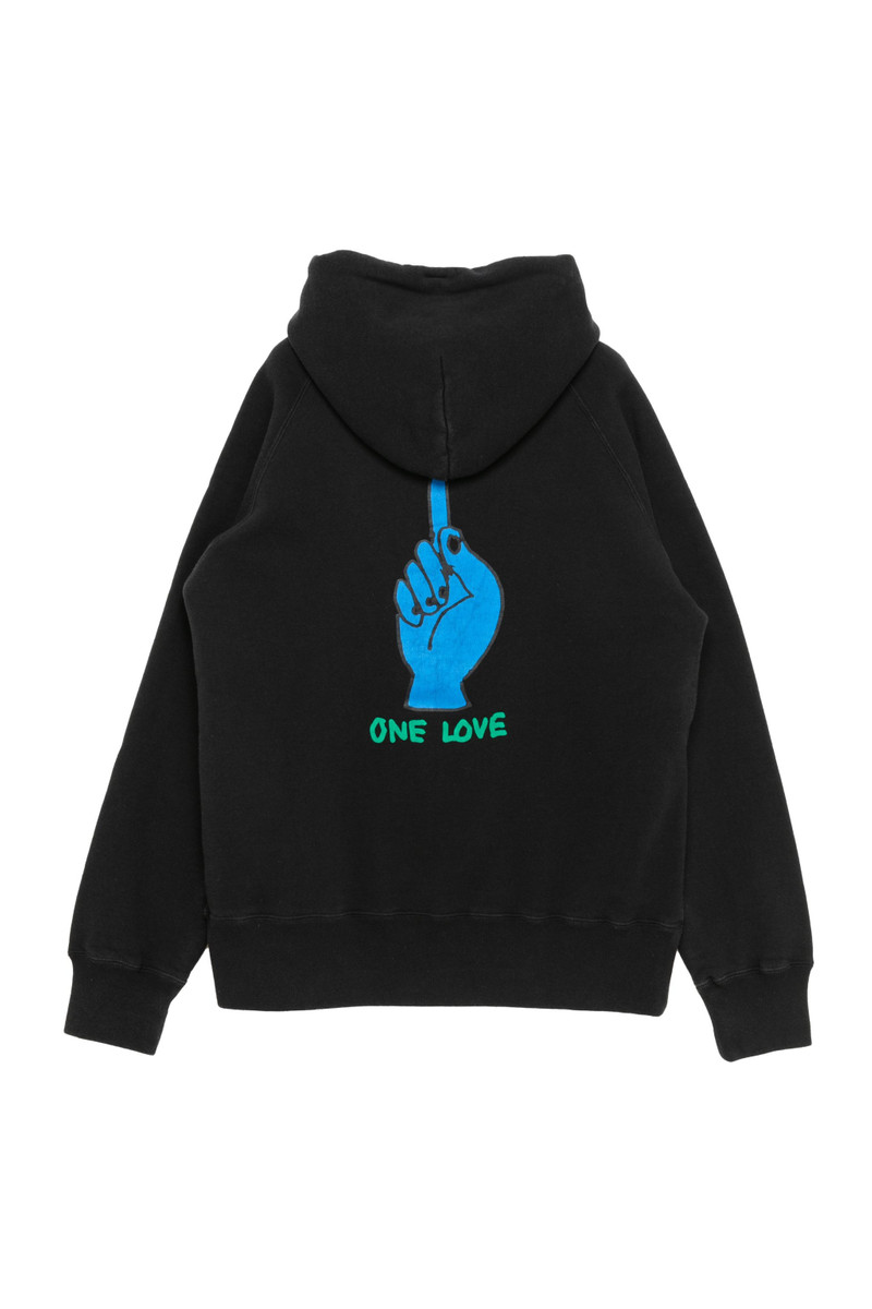 sacai sacai Gonz ONE LOVE Hoodie outlook