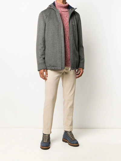 Brunello Cucinelli short hooded parka outlook