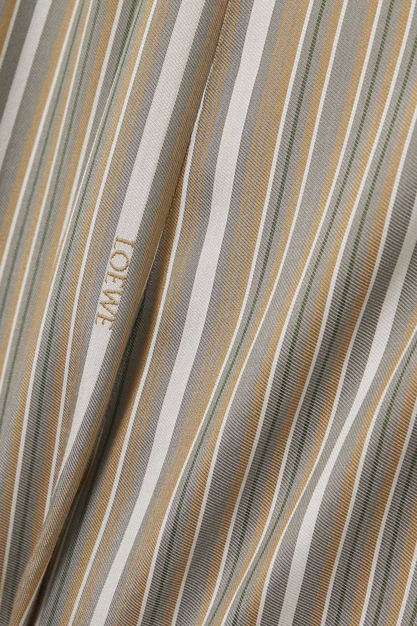 Striped silk tapered pants - 4