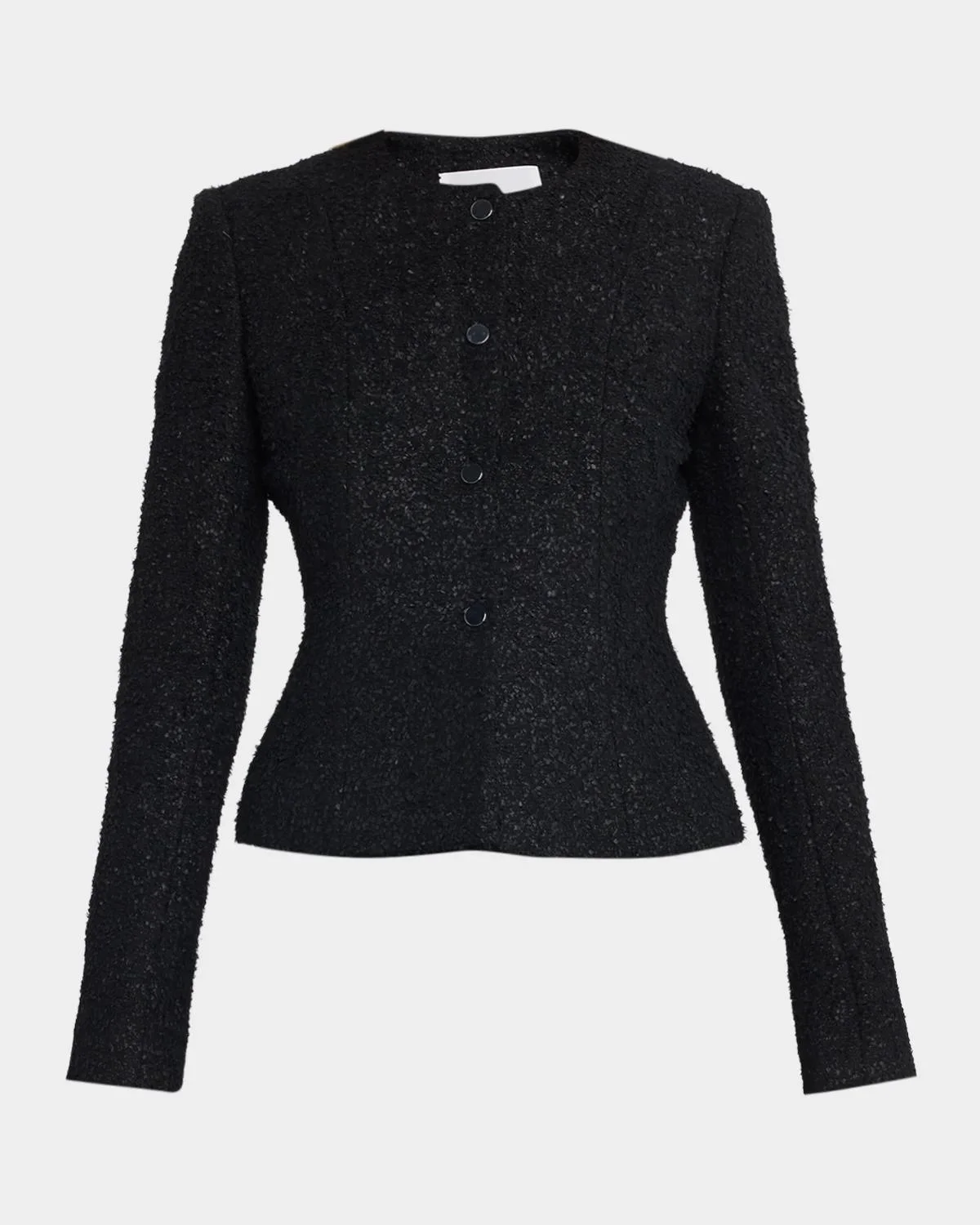 Wool-Blend Peplum-Hem Jacket - 1