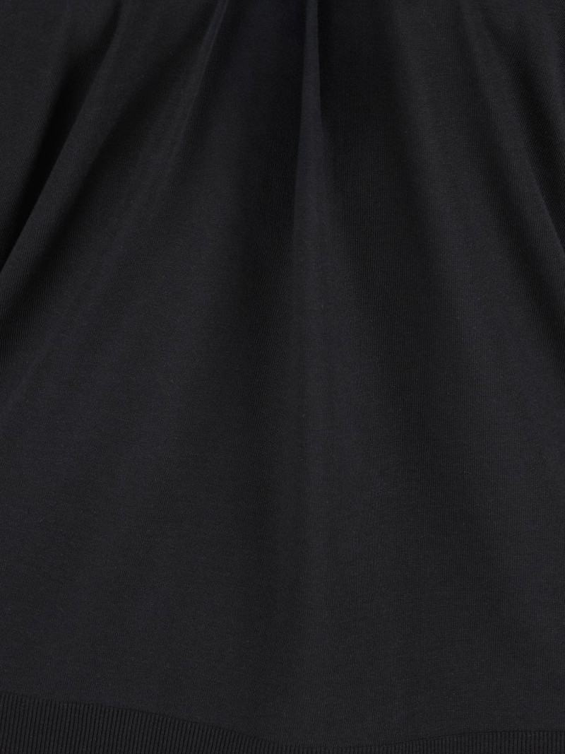 pleated round-neck T-shirt 3