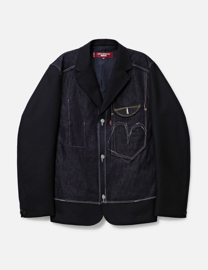 JUNYA WATANABE MAN X LEVIS SB DENIM WOOL JACKET 1