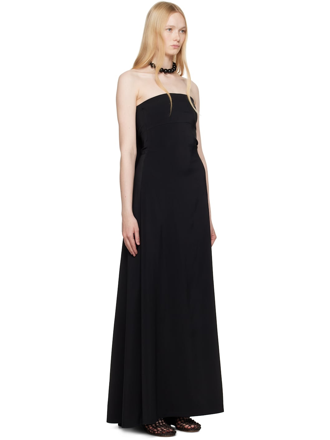 Black La Croisière 'The Bustier' Maxi Dress - 2